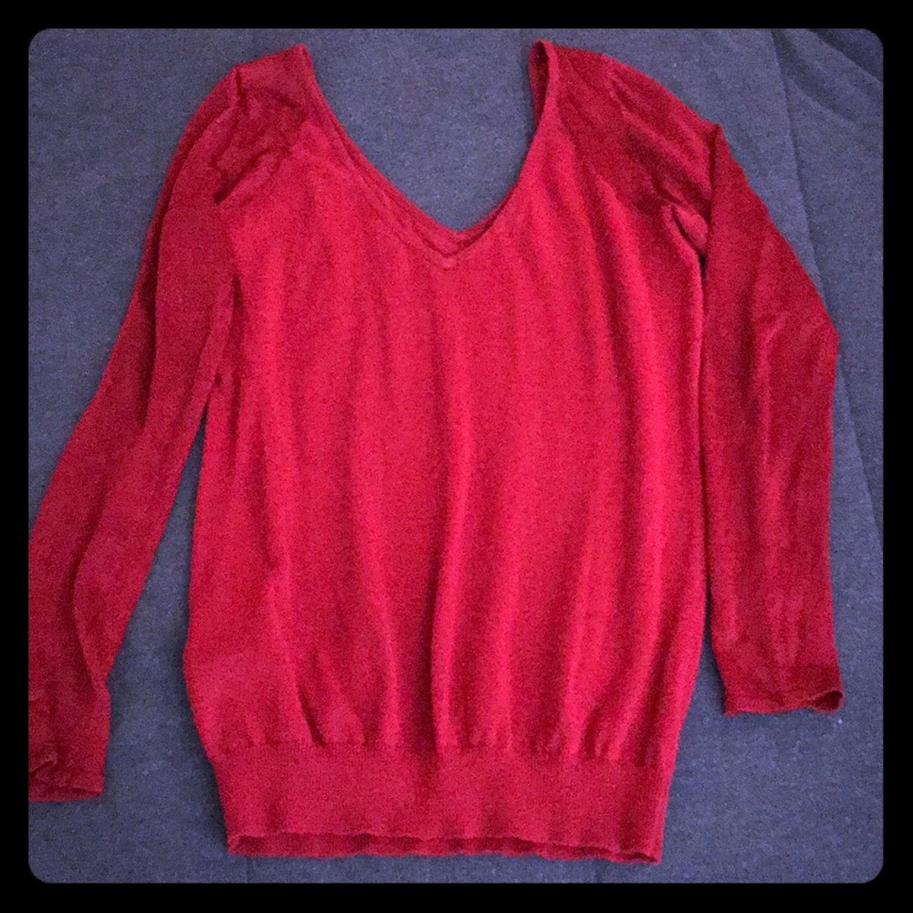 Mango mesh sleeved top